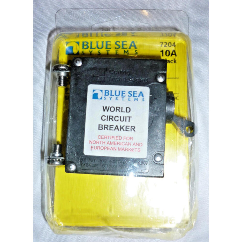 Blue Sea Systems 7204 Ac / Dc Single Pole Magnetic World Circuit Breaker 10 Amp
